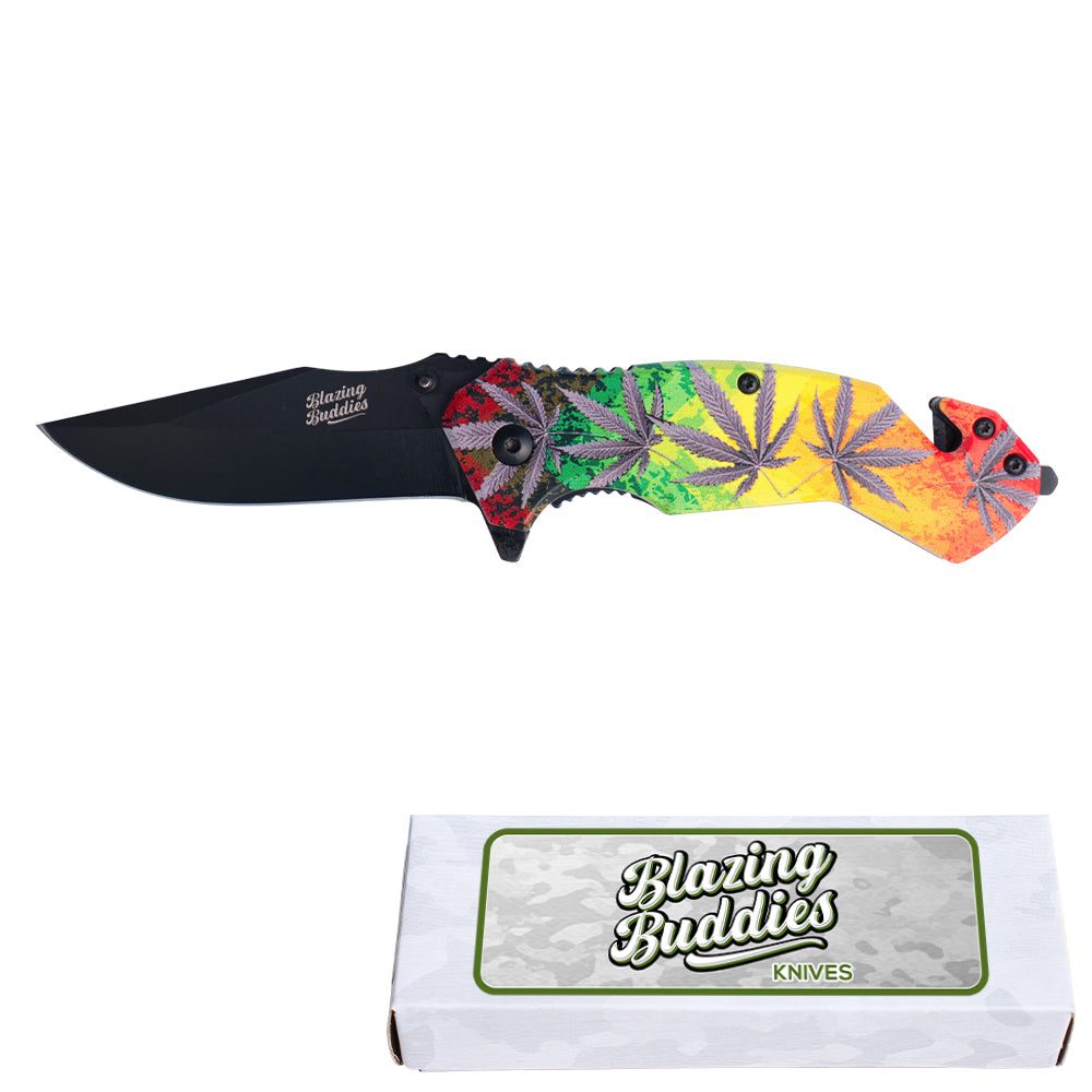 Blazing Buddies Knife Gradient Leaves