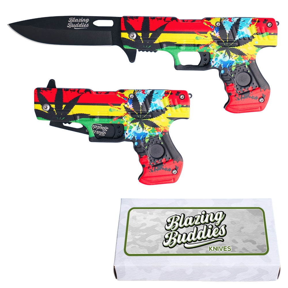 Blazing Buddies Knife Gun Rasta